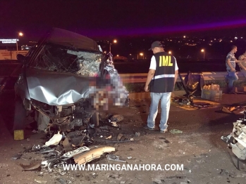 foto de Motorista de 57 anos morre em colisão frontal na Marginal do Contorno Norte em Maringá