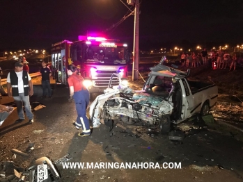 foto de Motorista de 57 anos morre em colisão frontal na Marginal do Contorno Norte em Maringá