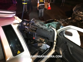 foto de Motorista de 57 anos morre em colisão frontal na Marginal do Contorno Norte em Maringá