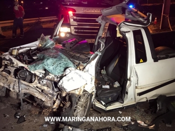 foto de Motorista de 57 anos morre em colisão frontal na Marginal do Contorno Norte em Maringá