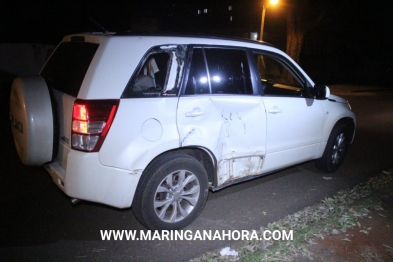 foto de Jovem de 18 anos, sofre ferimentos graves ao bater em lateral de carro em Maringá