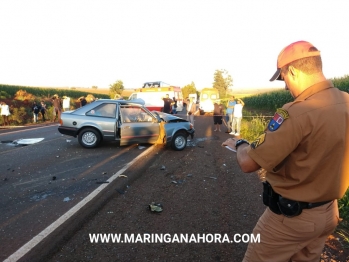 foto de Feriado violento na rodovia PR-323, um idoso morreu e três pessoas ficaram feridas após grave acidente entre Água Boa e Doutor Camargo