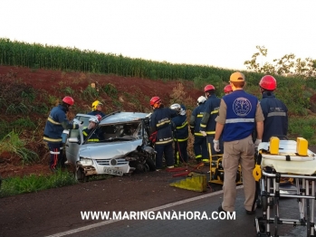 foto de Feriado violento na rodovia PR-323, um idoso morreu e três pessoas ficaram feridas após grave acidente entre Água Boa e Doutor Camargo