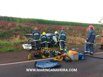 foto de Feriado violento na rodovia PR-323, um idoso morreu e três pessoas ficaram feridas após grave acidente entre Água Boa e Doutor Camargo