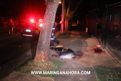 foto de Homem é morto com facada no pescoço em Maringá, a polícia suspeita de vingança