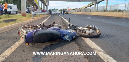 foto de Motociclista na contramão morre após colidir de frente com carro na BR-376 entre Iguatemi e Mandaguaçu