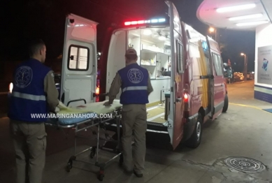 foto de Motorista invade a contramão, bate em motociclista e foge em Maringá