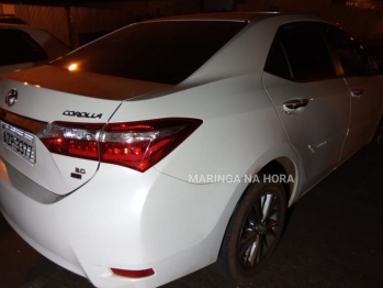 foto de Equipe do Pelotão de Choque, apreende carro roubado, coletes balísticos e munições em Maringá