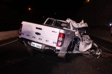 foto de Colisão traseira mata jovem de 28 anos no Contorno Norte, em Maringá