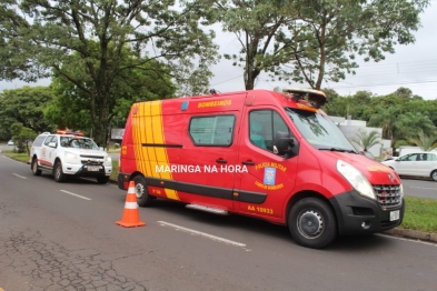 foto de Motorista bate em árvore e fica gravemente ferido em Maringá