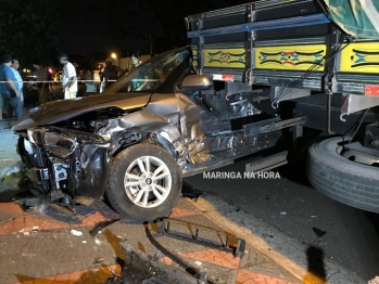 foto de Bandidos roubam carro e se envolve em acidente no Jardim Liberdade em Maringá