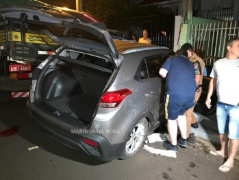 foto de Bandidos roubam carro e se envolve em acidente no Jardim Liberdade em Maringá