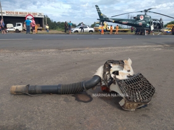 foto de Trabalhador é atropelado enquanto fazia manutenção de rodovia em Mandaguaçu