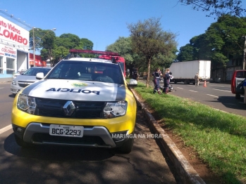 foto de Motorista bate em moto, derruba condutora e foge sem prestar socorro em Maringá 