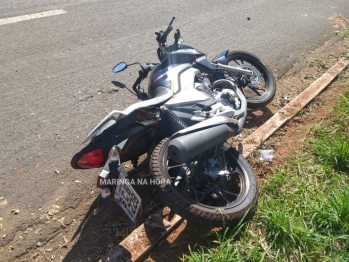 foto de Motorista bate em moto, derruba condutora e foge sem prestar socorro em Maringá 