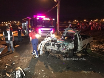 foto de Morreu no hospital a segunda vítima do acidente na Marginal do Contorno Norte em Maringá