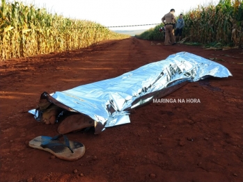 foto de Mais de trinta facadas - Jovem de 21 anos é encontrado morto em estrada rural de Paiçandu