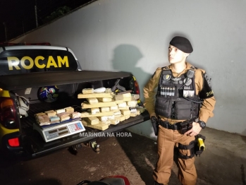 foto de Rocam apreende pai e filha com quase R$ 50 mil em dinheiro, pistola 9mm, e uma grande quantidade de drogas em Maringá