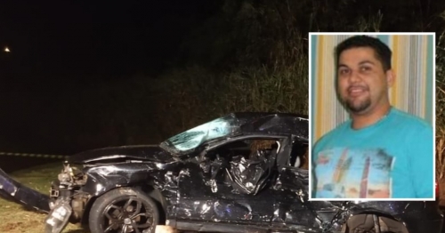 Homem de 36 anos, morre após ter carro atingido por caminhão na rodovia BR-376 em Nova Esperança