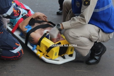 foto de Ciclista é socorrido em estado grave após bater em carro estacionado em Maringá