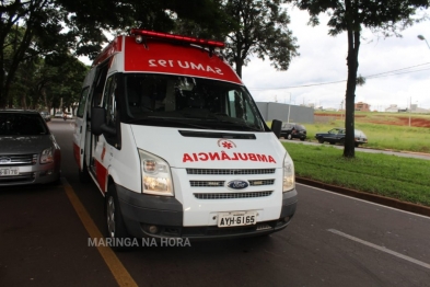 foto de Ciclista é socorrido em estado grave após bater em carro estacionado em Maringá