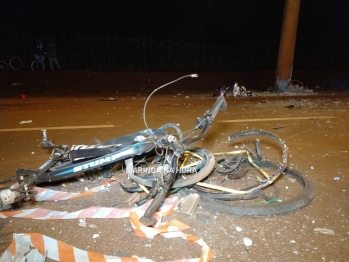 foto de Dois ciclistas morrem na hora após acidente na marginal da rodovia em Paiçandu