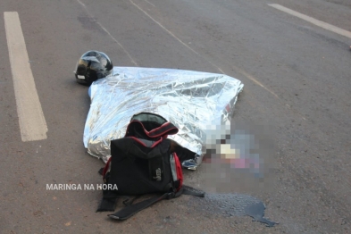 foto de Motociclista morreu após ser atropelado por carreta na Avenida Colombo, entre Sarandi e Maringá