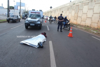 foto de Motociclista morreu após ser atropelado por carreta na Avenida Colombo, entre Sarandi e Maringá