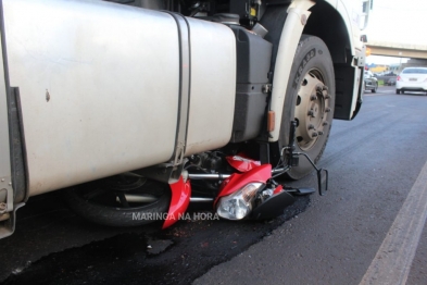 foto de Motociclista morreu após ser atropelado por carreta na Avenida Colombo, entre Sarandi e Maringá