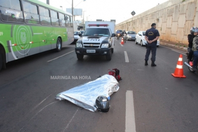 foto de Motociclista morreu após ser atropelado por carreta na Avenida Colombo, entre Sarandi e Maringá