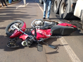 foto de Motociclista morreu após ser atropelado por carreta na Avenida Colombo, entre Sarandi e Maringá