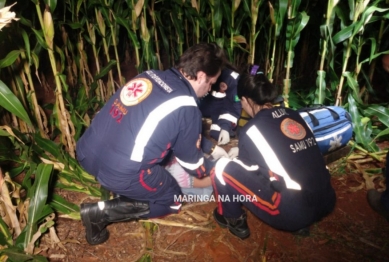 foto de Suspeito reage a abordagem policial, é baleado nas nádegas na PR-323 em Doutor Camargo