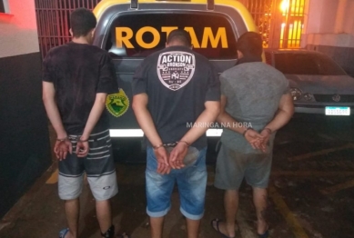 foto de Rotam prende três homens, por tráfico de drogas em Sarandi