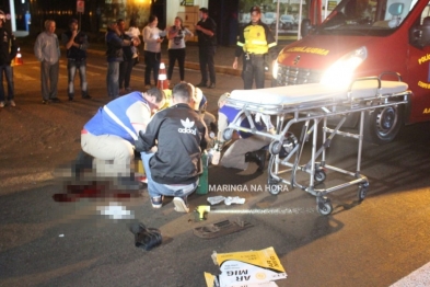 foto de Ciclista fica gravemente ferido após acidente em Maringá