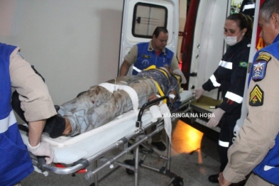 foto de Ciclista fica gravemente ferido após acidente em Maringá