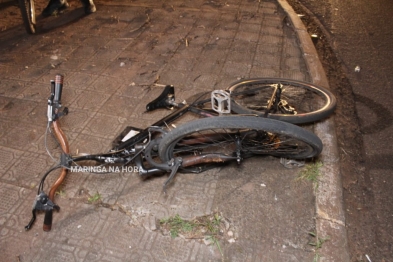 foto de Ciclista fica gravemente ferido após acidente em Maringá