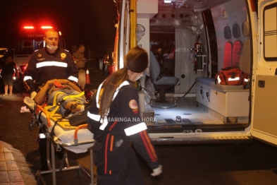 foto de Dois ficam feridos, após motorista avançar preferencial e bater em moto em Paiçandu