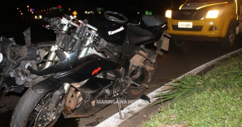 Motociclista com CNH suspensa bate moto de alta cilindrada em Maringá