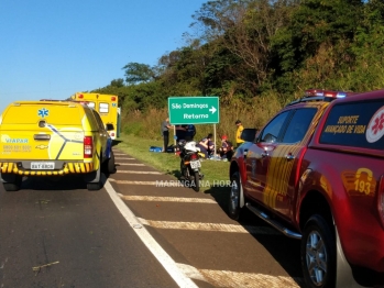 foto de Jovem de 24 anos é entubado após queda de moto na rodovia BR-376 entre Iguatemi e Maringá