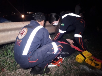 foto de Motorista na contramão provoca acidente grave na rodovia no perímetro urbano de Paiçandu, duas mulheres ficaram feridas. O motorista fugiu do local