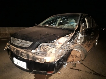 foto de Motorista na contramão provoca acidente grave na rodovia no perímetro urbano de Paiçandu, duas mulheres ficaram feridas. O motorista fugiu do local