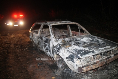 foto de Corpo é encontrado carbonizado dentro de carro incendiado em Mandaguaçu