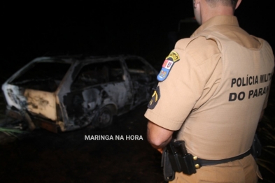 foto de Corpo é encontrado carbonizado dentro de carro incendiado em Mandaguaçu