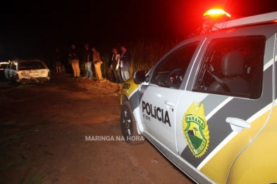 foto de Corpo é encontrado carbonizado dentro de carro incendiado em Mandaguaçu