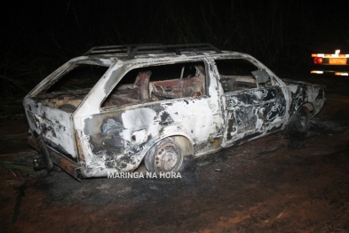 foto de Corpo é encontrado carbonizado dentro de carro incendiado em Mandaguaçu