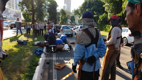 foto de Haitiano de 35 anos é entubado após ser atropelado por carro em Maringá 