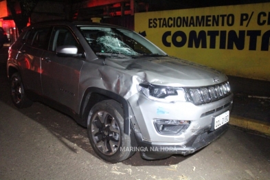 foto de Motorista de carro avança preferencial e atropela casal de moto em Maringá