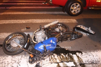 foto de Motorista de carro avança preferencial e atropela casal de moto em Maringá