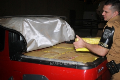 foto de Após perseguição Rotam Paiçandu, apreende quase meia tonelada de maconha