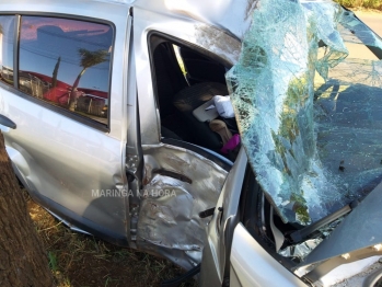 foto de Motorista com sinais de embriaguez causa grave acidente em Maringá, e deixa casal ferido